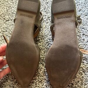 Olive green ballerina flats